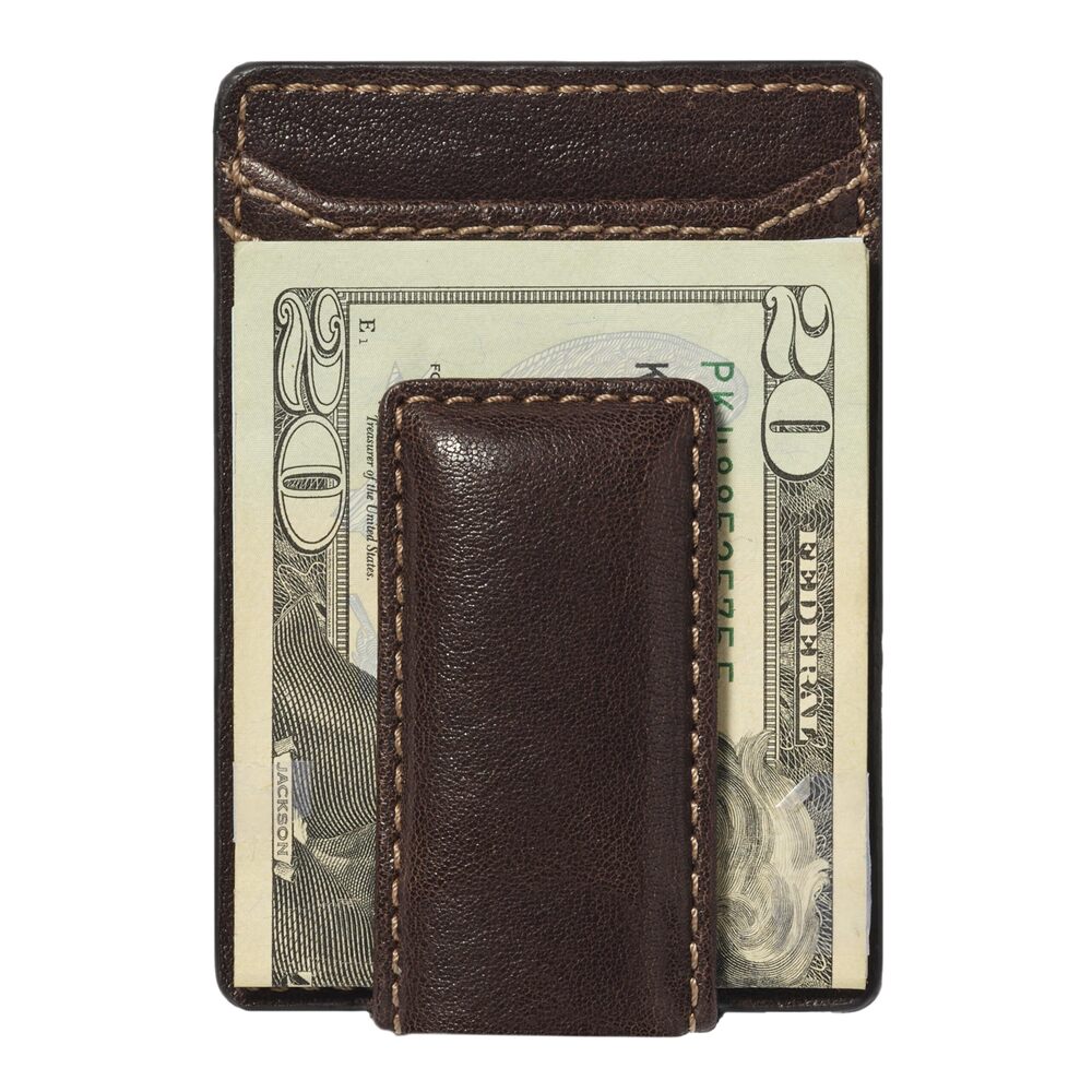 7603 Corbin Slim Money Clip Wallet , Strong Magnetic Clip with Exterior ID